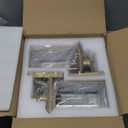 Brass Outdoor Wall Light Fixtures, Exterior Waterproof Lanterns, Porch Wall-Mounted Lights with E26 Socket and Glass Shade  Modern Rustproof Wall Sconces for Yard, Front Door & Entryway.2-Pack