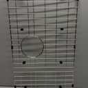 Stainless Steel Kitchen Sink Grate Grid Protectors Bottom Rack, 26" x 14-1/16" Kitchen Sink Protector Grates with Rear Drain