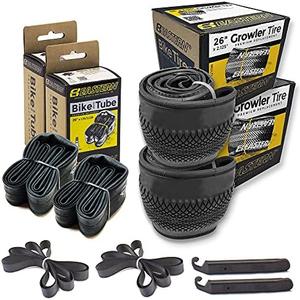 Growler Tire 26 x 1.95 Inch Tire Replacement Kits with or Without Inner Tubes. Includes Tools. Fits Bicycles with 26 x 1.75 /2.25AV Rim or Wheels.