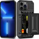 for iPhone 13 Pro Max Case Wallet with Card Holder [4 Cards] & Stand & Military-Grade Protection Heavy Duty Shockproof Hidden Card Slot Wallet Phone Case for iPhone 13 Pro Max for Women Men