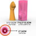Art Arm Vase Epoxy Silicone Mold Hand Shape Flowerpot Plant Cement Concrete Plaster Silicone Mold