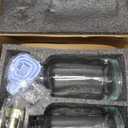 Molimoli Syrup Dispenser for Coffee Bars, Glass Syrup Bottle w. Pump, 16.9 oz 500 ml, Set of 2, Gold Upgraded Dispenser