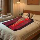 Red Light Therapy Large Mat Therapy Blanket 660nm 850nm Infrared Therapeutic Sleeping Bag for Whole Body Area Soothing (2560 LED) (2560LED)