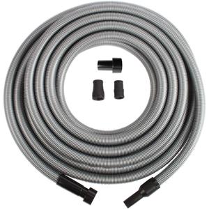 Cen-Tec Systems 94170 Premium 50 Ft. Shop Vacuum Hose with Power Tool Adapter Set Silver