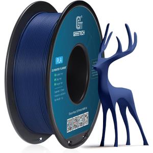 Geeetech Matte PLA Filament 1.75mm Navy Blue 1kg Spool for Bambu AMS 2.2lbs Matte PLA 3D Printer Filament, Smooth Finish Dimensional Accuracy +/- 0.02 mm, Fit Most FDM Printer,  Matte Navy Blue