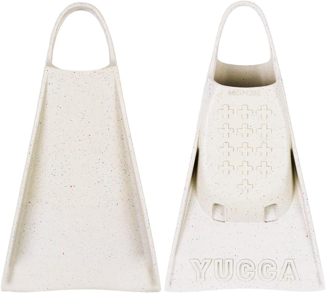 Yucca Fins Soft Flex Short Blade Swimfins for Bodysurfing & Bodyboarding - Premium Malaysian Rubber - Scraps - XXL