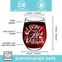 2 x I'm Retired Wine Glass Retirement Gifts for Women, Funny Retired Gifts for Coworkers, Happy Retirement Gift for Women, Fun Gag Retirements Gift for Boss Lady Coworker Colleagues Manager