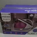 Martisan Digital Steam Generator Iron for Clothes, 1800W Strong Power, 8 Bar Max Pressure, 1.9L Water Tank, 550g/min Steam Burst, Eco Mode, Auto Off, Ceramic Soleplate, Fast Wrinkle Removal, Purple