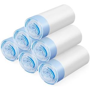 120 Count SelfCleaning Cat Litter Box Liners Bag, Compatible with MeoWantSCO1 and MeoWantSCO2, Thick Heavy Duty Drawstring Replacement Cat Litter Box Liners18"x 12.6"