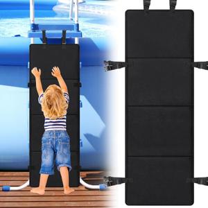 Adnee 600D Oxford Cloth Pool Ladder Protector Cover, 47.5''x16''Pool Step Guards,Swimming Pool Child Saver to Prevent Kids from Climbing,Falling,Drowning and Bunk Bed Ladders Protection