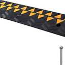VEVOR Rubber Curb Ramp, 3.7" Rise Height Sidewalk Threshold Ramp, 10" Width 39.4" Length Driveway Ramp for Curb, Forklifts, Trucks, Buses, Cars, Wheelchairs, Bikes