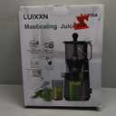 Cold Press Juicer, 5.8" Wide Feed Chute Juice Extractor Machine with 400W, High Juice Yield, Slow Masticating Juicer for Whole Vegetables & Fruits, Dark Grey