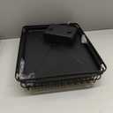 Kitsure Dish Drying Rack for Kitchen Counter, Stainless Steel Sink Organization and Storage Essentials with Cutlery Holder, Home and Appartment Decor, 12.2''W x 15.7''~23''L, Black