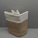 OIAHOMY Storage baskets for Shelf, Large Collapsible Storage Bins, Blanket Basket Living Room, 16.5 x 13 x 15 Inches-Pack of 2-Brown