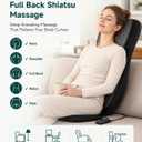 Snailax Neck Back Massager with Heat Full Body Massage Chair Pad