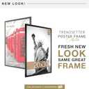 MCS Trendsetter 20x30 Poster Frame Black High-Gloss, Vertical & Horizontal Wall Hanging Large Picture Frame for Photos, Posters & Art Prints (2-Pack)