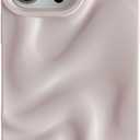 Caseative for iPhone 14 Pro Max Case,Water Ripple Pattern Wave Phone Case (Pink)