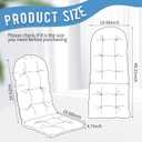 2 Pack Adirondack Chair Cushion, Waterproof Rocking Chair Cushion - Fade Resistant Patio Furniture Cushions, Thickened Patio Chair Pad for Outdoor and Indoor, 49x20x5 Inch