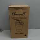 Clawsoff 100 Pack 12 oz Disposable Coffee Cups with Lids and Insulated Sleeves, Leak-free Paper and Sturdy Thick Paper Hot to Go Coffee Cups with Lids for Cold/Hot Beverage (White)