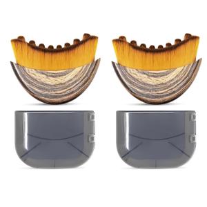 Lymphatic Contour Face Brush for Facial Massage, Rejuvenating & Depuffing - Manual Gua Sha Alternative for Jawline Lifting, Eye Bags, Double Chin & Neck Care(2Pcs)