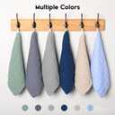 Muslin Baby Washcloths 6 Pack, 100% Cotton Wash Cloths for Babies, Large 12''X12'' Burp Cloths Absorbent and Soft for Newborn Infants Kids Boys Girls - Multicolor