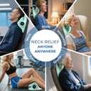 YOUKADA 2025 Upgarded Neck Massager, 3 in 1 Modes, Shoulder Relaxer, Neck Stretcher with Heat for Pain Relief, Ergonomic 26Shoulder Massager, Portable for Car/Office/Home (Green)