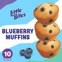 (Value Pack) Little Bites Blueberry Muffins, 10 individual packs, (1.5 oz each), Real Blueberries Mini Muffins, 15 oz Multipack (EXP 07/05/26)