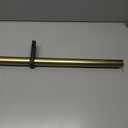 Heavy Duty Curtain Rods,1 1/4" Large Diameter Premium Nonadjustable Curtain Rod,54in/4.5ft Custom Window Treatment Rods with Durable Aluminum Brackets and End Caps,Gold Finish