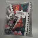 SEAFORM Women Two Piece High Waisted Bikini Set Boho Floral Print Swimsuit Tummy Control Bathing Suits Sexy Vintage Swimwear (Small, Red Flower)