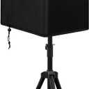 Speaker Cover for 12 Inch PA/DJ Powered Speaker Mounted on Stand, Outdoor Speaker Covers UV Protection Water Resistant Dustproof 600D Oxford Cloth(Black)