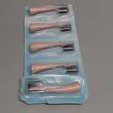 Replacement Toothbrush Heads with Covers for Burst (5 Count, Rose Gold)