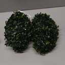 Hotop 2 Pcs 5 Inch Artificial Plant Topiary Ball 4 Layers Garden Spheres Boxwood Balls Artificial Topiaries Spheres Decorative Plants for Backyard, Balcony, Garden, Indoor Outdoor Decor(Green)
