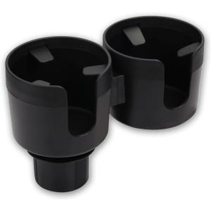 GAOLAOSY Car Double Cup Holder Extender, Multifunctional 2-in-1 Auto Drink Holder Insert with Adjustable Base, Portable Cup Holders Adapter, Universal Car Beverage Organizer for Bottle, Snack (Black)