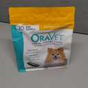 OraVet Dental Chews for Dogs, Oral Care and Hygiene Chews (Extra Small Dogs, 3.5-9 lbs.) Yellow Pouch, 30 Count (EXP 04/19/26)