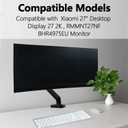 Mi Vesa Adapter Compatible with Xiaomi Mi 27" Monitor(Fits Mi Desktop 27, Display 27 2K, RMMNT27NF, BHR4975EU) 75x75 to 100x100 VESA Mount Adapter Bracket