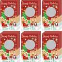 60 Pieces Christmas Scratch Off Cards Stickers Xmas Party Games Xmas Blank Gift Certificate for Festive Raffle Tickets 3.5 x 2.1 inch Christmas Theme Party Favors Games Supplies