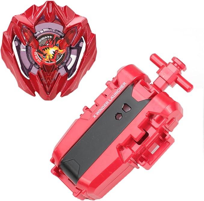 DEZAWRTY Gyro X Set, Buster Dran UX Attack Type with X String Launcher, RightSpin Blade Starter Pack, Great Toy Gift for Boy Kid 6+