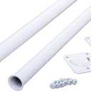 Closet Pro CD-0024-30/48WT Heavy Duty Adjustable Rod, 30 by 48-Inch, White