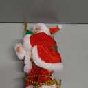 Upgraded Climbing Santa Claus on Rope, Animated Electric Musical Christmas Ornament with 3 Modes, Secure Tree Hook & Reinforced White PVC Case, Heartwarming Holiday Decoration Gift