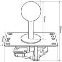 EG STARTS 1x Arcade Joystick Classic Competition 5Pin 4-8 Ways Joystick For Arcade Machine Games Mame Jamma DIY Parts