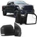 Right Passenger side Mirror with Power Glass, Outdoor Temperature Sensor,Turn Signal and Manual Folding Fits 2015-2020 Ford F150 Without Heated Replace JL3Z17682CA (8 Pins)