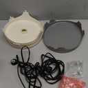 Flea Traps for Inside Your Home, 2 Pack Flea Trap with Sticky Pads Refills & Light Bulb Replacement, Odorless Natural Indoor Bed Bug Light Killer Insect Infestation Treatment Trap for Kids Pet (Round)