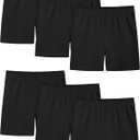 Ruisita Toddler Girls Biker Shorts Solid Bike Cartwheel Shorts Kids Under Dress Dance Safety Shorts (S)