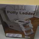 Musical & Sound Toddler Potty Training Seat w/Step Stool Ladder - Collapsible & Adjustable Toilet, Pre Assembled Toddler Toilet Seat w/Music & Sounds - Splash Guard & Anti-Slip Steps - Blue