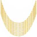 Gold Paperclip Chain Necklace for Women 10pcs 18inch 3X9mm Gold Chains for jewelry Making Stainless Steel Filled 18K Gold Plated Chains Bulk Adjustable Link Chains