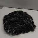 jiebor Short Curly Afro Hair Funny Clown Hippie Wig for Men Women Adults 70s 80s 90s Halloween Party (Black White)