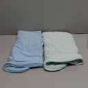 Supersoft Rayon Made from Bamboo Sleep Sack 12-18 Months 1.0 Tog Toddler Sleep Sack Baby Wearable Blanket with 2-Way Zipper Unisex Sleeping Bag for Babies All-year-around (2 Pack) Green & Blue