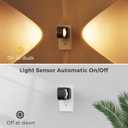 L LOHAS LED Night Light Projector, Night Lights Plug into Wall, Dusk to Dawn Sensor, 180Rotating Nightlight for Kids, 0-150LM Dimmable Soft White Ambient Lighting for Bathroom, Decor, Gifts, 2 Pack