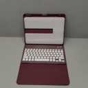 Compatible for iPad Air 11 Inch/Air 5th 4th Generation Case with Keyboard - Folio Keyboard Cover with Pencil Holder for iPad Air 11-inch M3/M2 (2025/2024), Air 5/Air 4 (Mulberry)