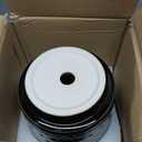 Ceramic Plant Pots - 6 Inch Ceramic Planter for Indoor Outdoor, Round Flower Pots with Drainage Hole and Plant Saucer, Boho Decorative Small Planter, House Decor, Gifts for Gardeners, Black